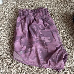 lululemon athletica Purple Camo Athletic Shorts